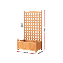 Load image into Gallery viewer, Green Fingers Garden Bed Wooden 64x35x115cm Planter Raised Box Container Trellis
