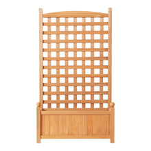 Load image into Gallery viewer, Green Fingers Garden Bed Wooden 64x35x115cm Planter Raised Box Container Trellis
