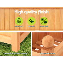 Load image into Gallery viewer, Green Fingers Garden Bed Wooden 64x35x115cm Planter Raised Box Container Trellis
