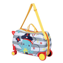 Load image into Gallery viewer, Wanderlite 17&quot; Kids Ride On Luggage Children Suitcase Trolley Travel Octopus
