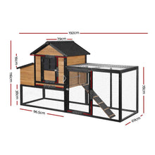 Load image into Gallery viewer, i.Pet Chicken Coop Rabbit Hutch Extra Large Wooden Run Cage Bunny House Outdoor
