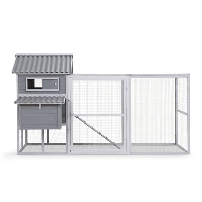 i.Pet Chicken Coop Rabbit Hutch Extra Large Wooden Run Bunny Cage Poultry House Outdoor