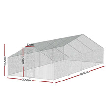 Load image into Gallery viewer, i.Pet Chicken Coop Cage 3x8x2m Galvanised Steel
