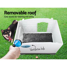 Load image into Gallery viewer, i.Pet Dog Kennel House Extra Large Outdoor Plastic Puppy Pet Cabin Shelter XL Blue
