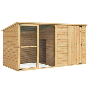 i.Pet Dog Kennel Extra Large 2.28M Wooden House Bed Outdoor Pet Puppy Cabin Log