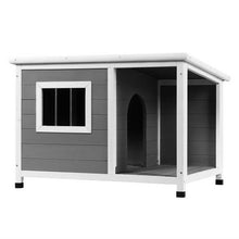 Load image into Gallery viewer, i.Pet Dog Kennel House Large Wooden Outdoor Pet Kennels Indoor Puppy Cabin Log
