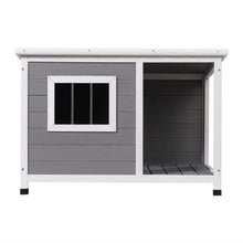 Load image into Gallery viewer, i.Pet Dog Kennel House Large Wooden Outdoor Pet Kennels Indoor Puppy Cabin Log
