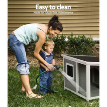 Load image into Gallery viewer, i.Pet Dog Kennel House Large Wooden Outdoor Pet Kennels Indoor Puppy Cabin Log
