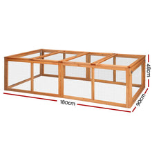 Load image into Gallery viewer, i.Pet Chicken Coop Rabbit Hutch 180cm Extra Large Wooden Chicken House Run XL Hen Cage
