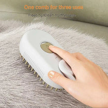 Load image into Gallery viewer, New Pet Spray Comb for Cats and Dogs Pet Electric Spray Hair Removal Comb One Key Spray Anti-Flying Massage Brush, Clean Massage
