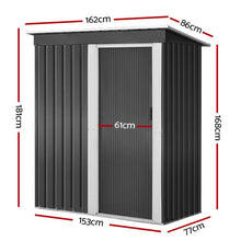 Load image into Gallery viewer, Giantz Garden Shed 1.62x0.86M Sheds Outdoor Storage Tool Workshop House Shelter Sliding Door
