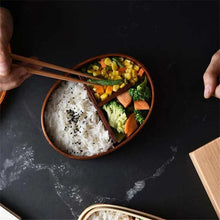 Load image into Gallery viewer, Japanese Style Bento Boxes 3Grids Wood Lunch Box Portable Picnic Kids Students Food Container Kitchen Accessories
