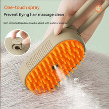 Load image into Gallery viewer, New Pet Spray Comb for Cats and Dogs Pet Electric Spray Hair Removal Comb One Key Spray Anti-Flying Massage Brush, Clean Massage
