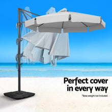 Load image into Gallery viewer, Instahut 3m Outdoor Umbrella Cantilever 360 Degree Tilt Beach Roma Grey
