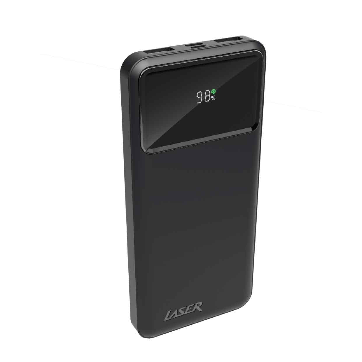 Laser 10000mAh Powerbank 18W PD with LED Indicator Black