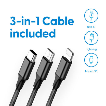 Laser 10000mAh Powerbank 18W PD with LED Indicator Red