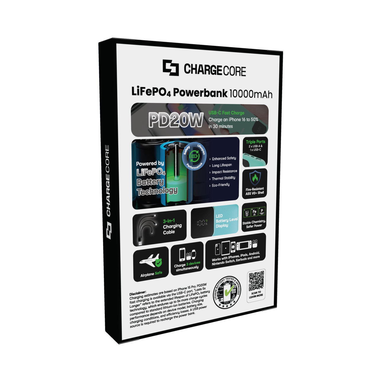 ChargeCore SafeCharge Max 10K - Aquatic Awe