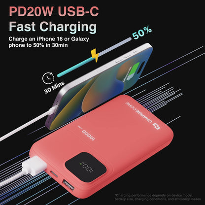 ChargeCore SafeCharge Max 10K - Sunset Coral