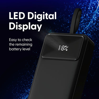 Laser 27000mAh Powerbank 18W PD Black
