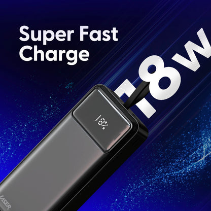 Laser 27000mAh Powerbank 18W PD Black