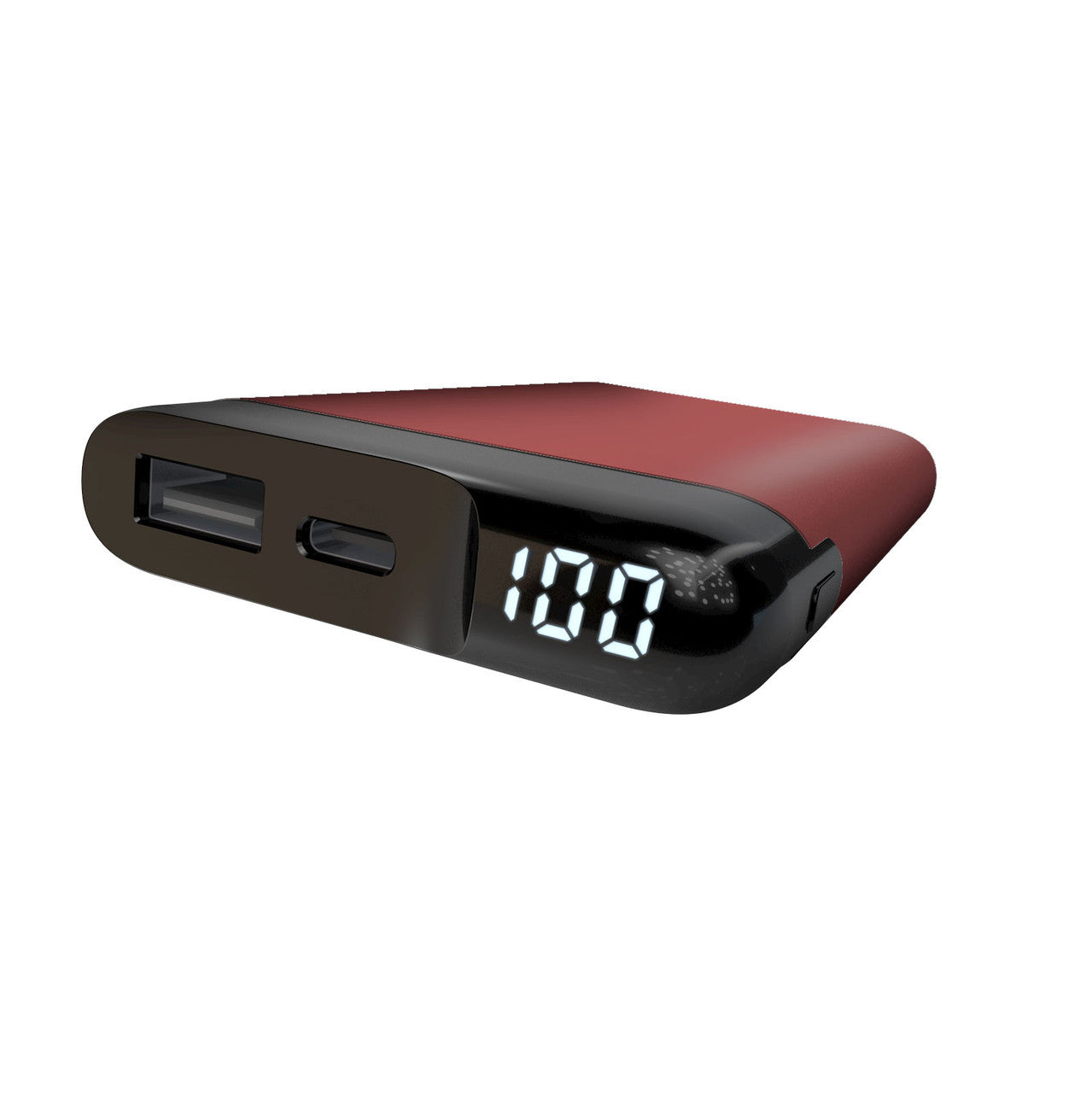 Laser 5000mAh Power Bank LED Display Red