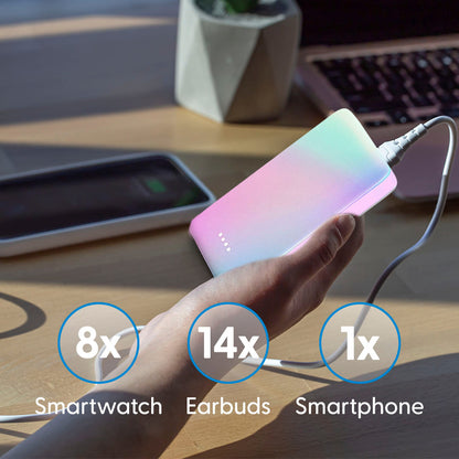 Laser 5000mAh Powerbank Rainbow