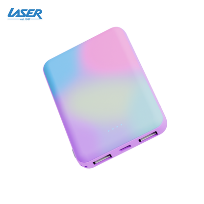 Laser 5000mAh Powerbank Rainbow