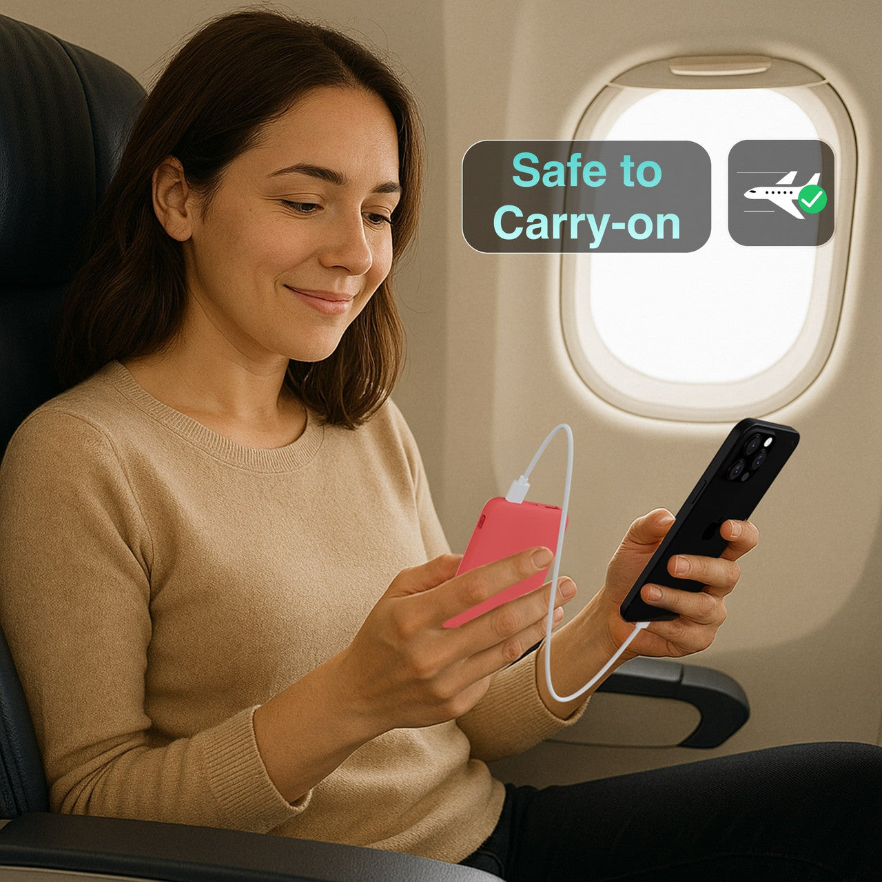 ChargeCore SafeCharge Max 5K - Sunset Coral