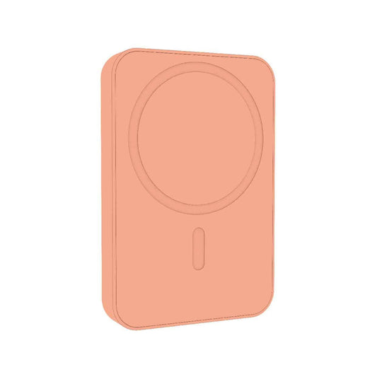 Laser 5000mAh Magnetic Wireless Power Bank Peach
