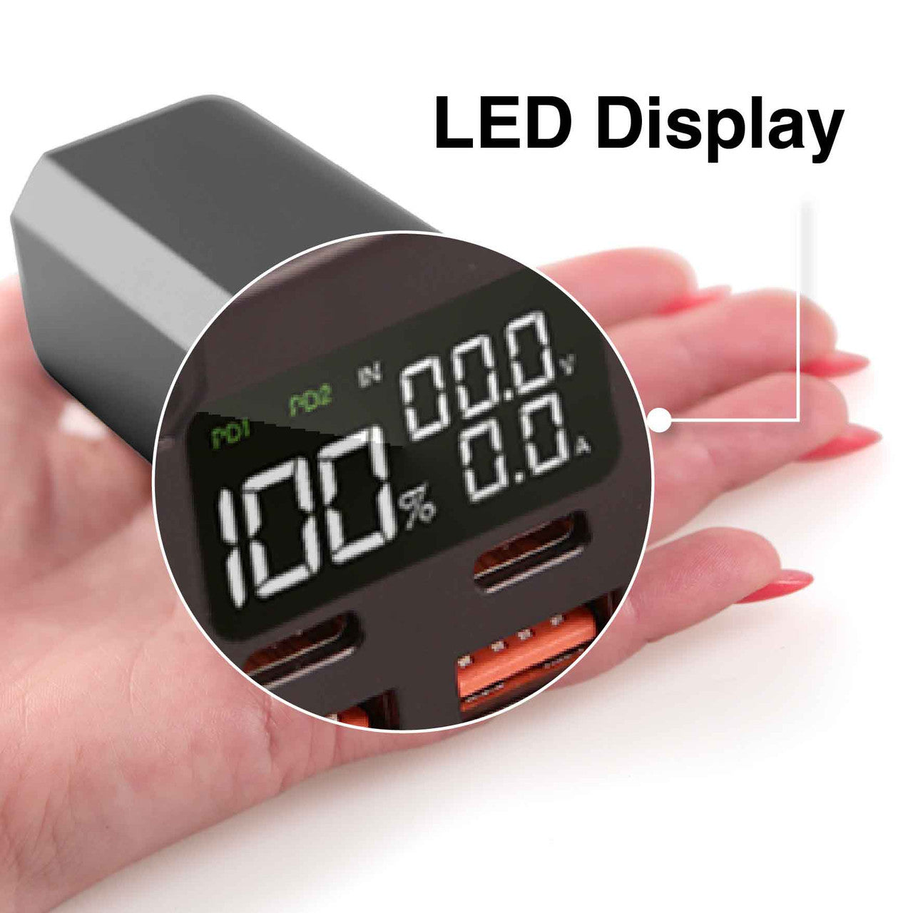 Laser 100W PD 20000mAh Laptop Power Bank Black