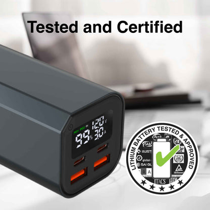 Laser 100W PD 20000mAh Laptop Power Bank Black