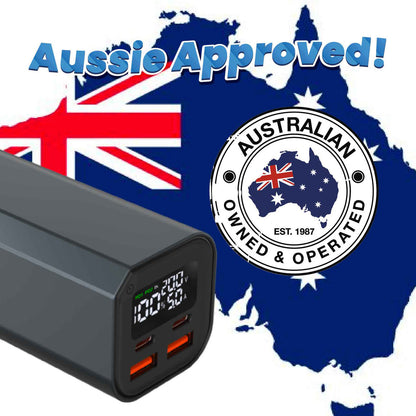 Laser 100W PD 20000mAh Laptop Power Bank Black