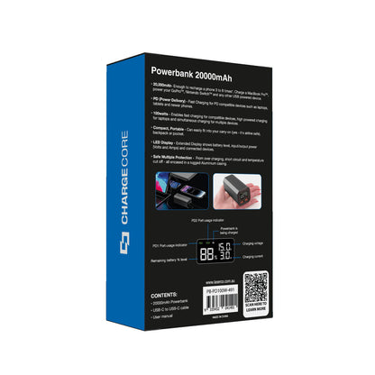 Laser 100W PD 20000mAh Laptop Power Bank Black