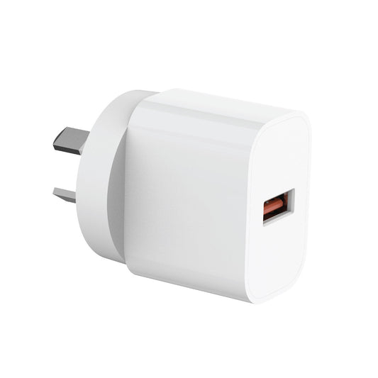 Laser USB-A 18W QC3 Wall Charger White