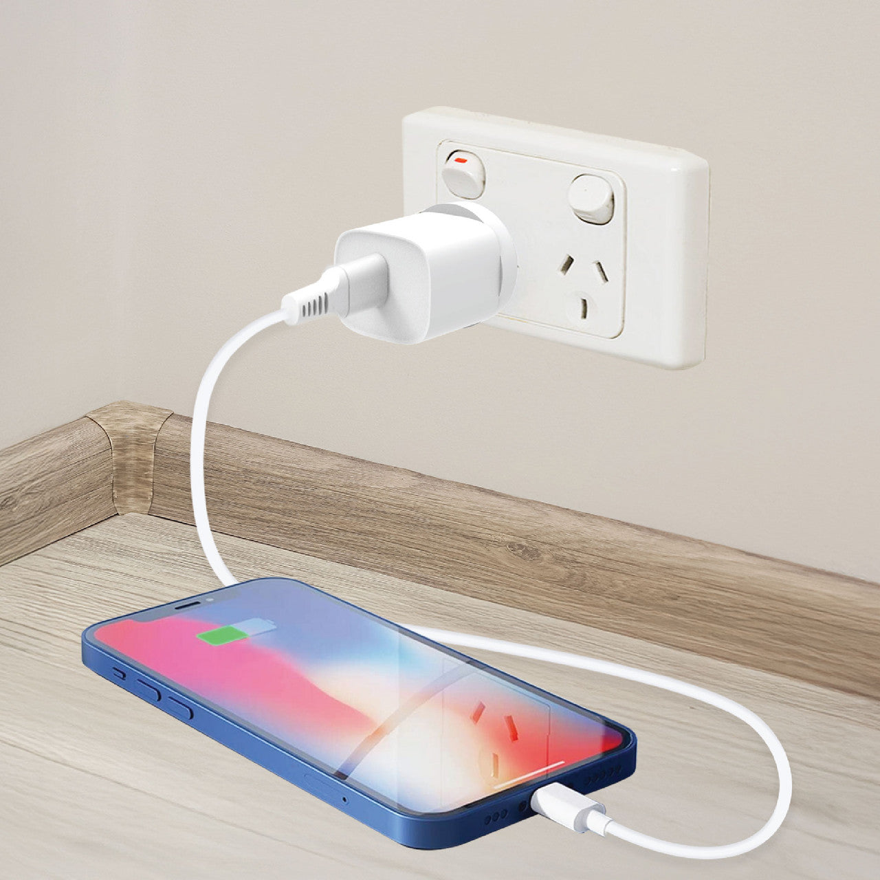 Laser USB-A 18W QC3 Wall Charger White