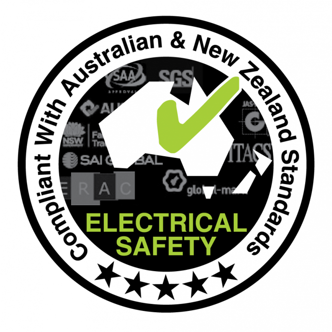 Laser Dual USB AC Charger 2.4A with 3-in-1 Cable White