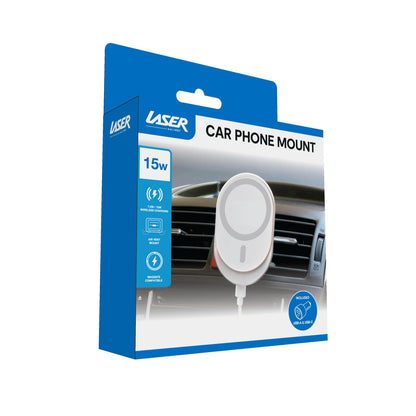 Laser MagSafe Car Vent Mount with 15W Wireless Charging