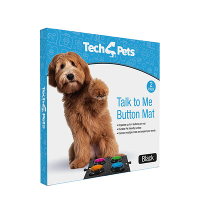 Tech4Pets Black Mat 2-Pack for Talking Buttons & Floor