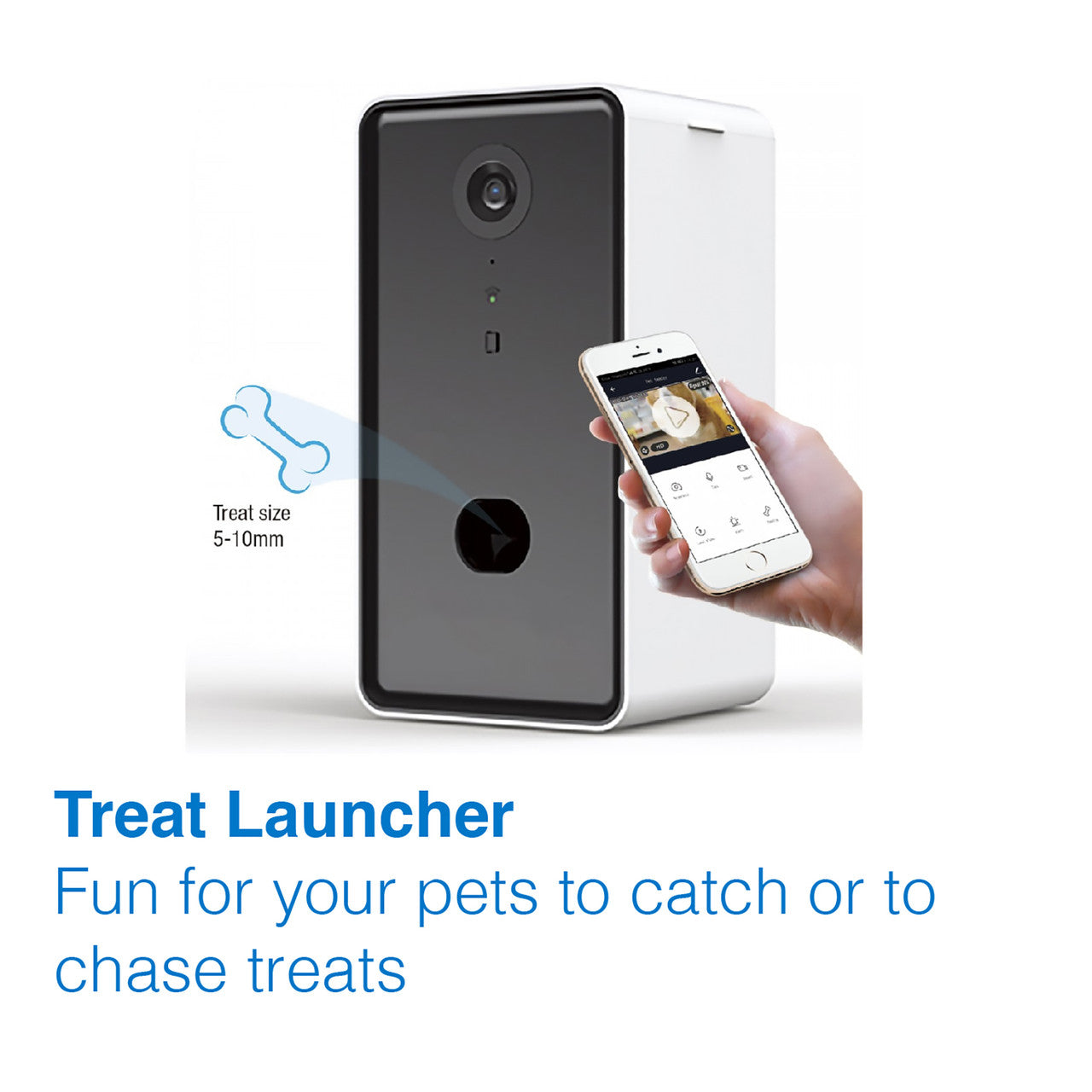 Tech4Pets Smart Treat Dispenser with HD Camera & 2-Way Audio