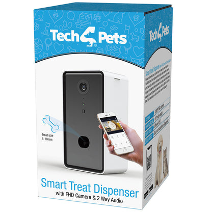 Tech4Pets Smart Treat Dispenser with HD Camera & 2-Way Audio