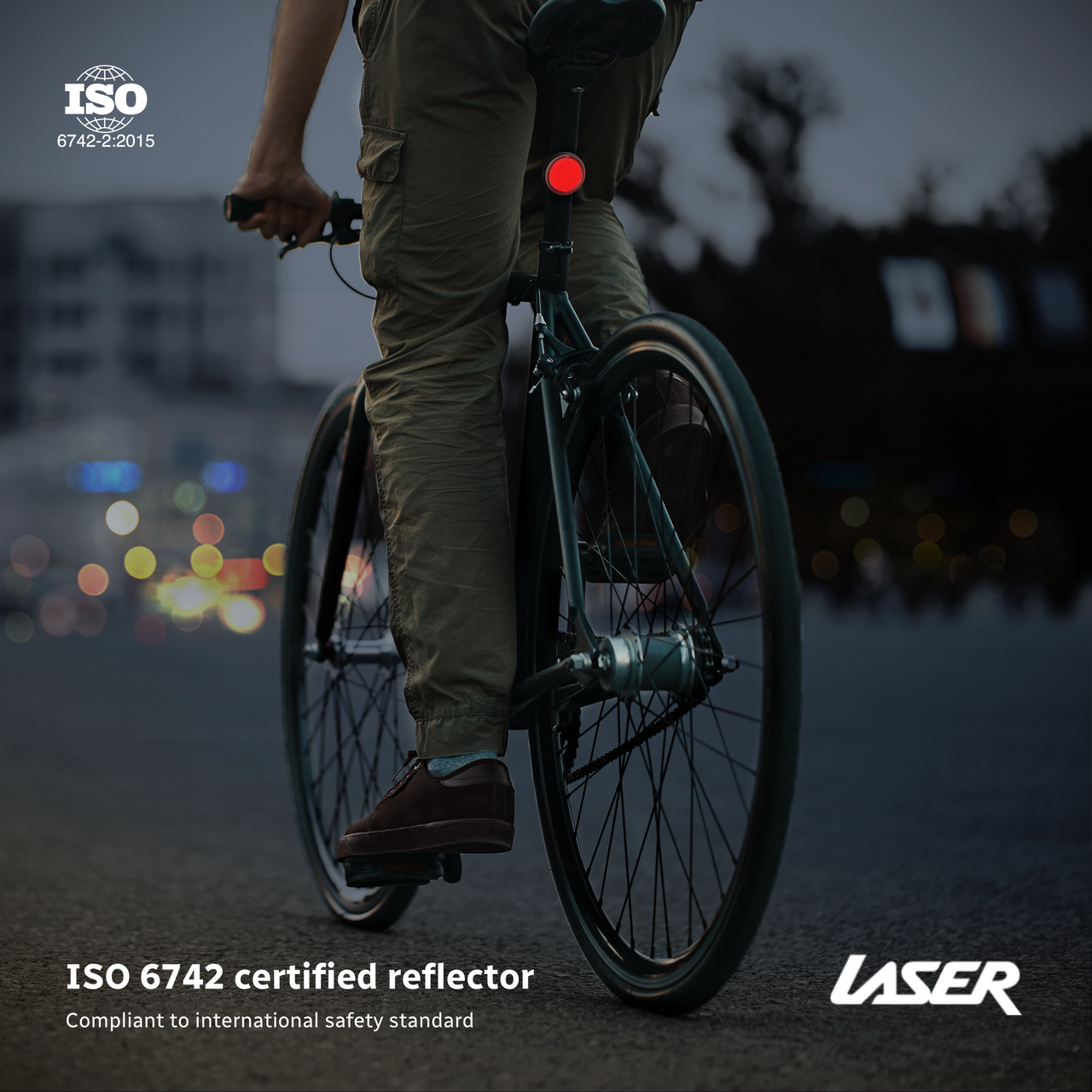 Laser Round Red Reflector Smart Tag