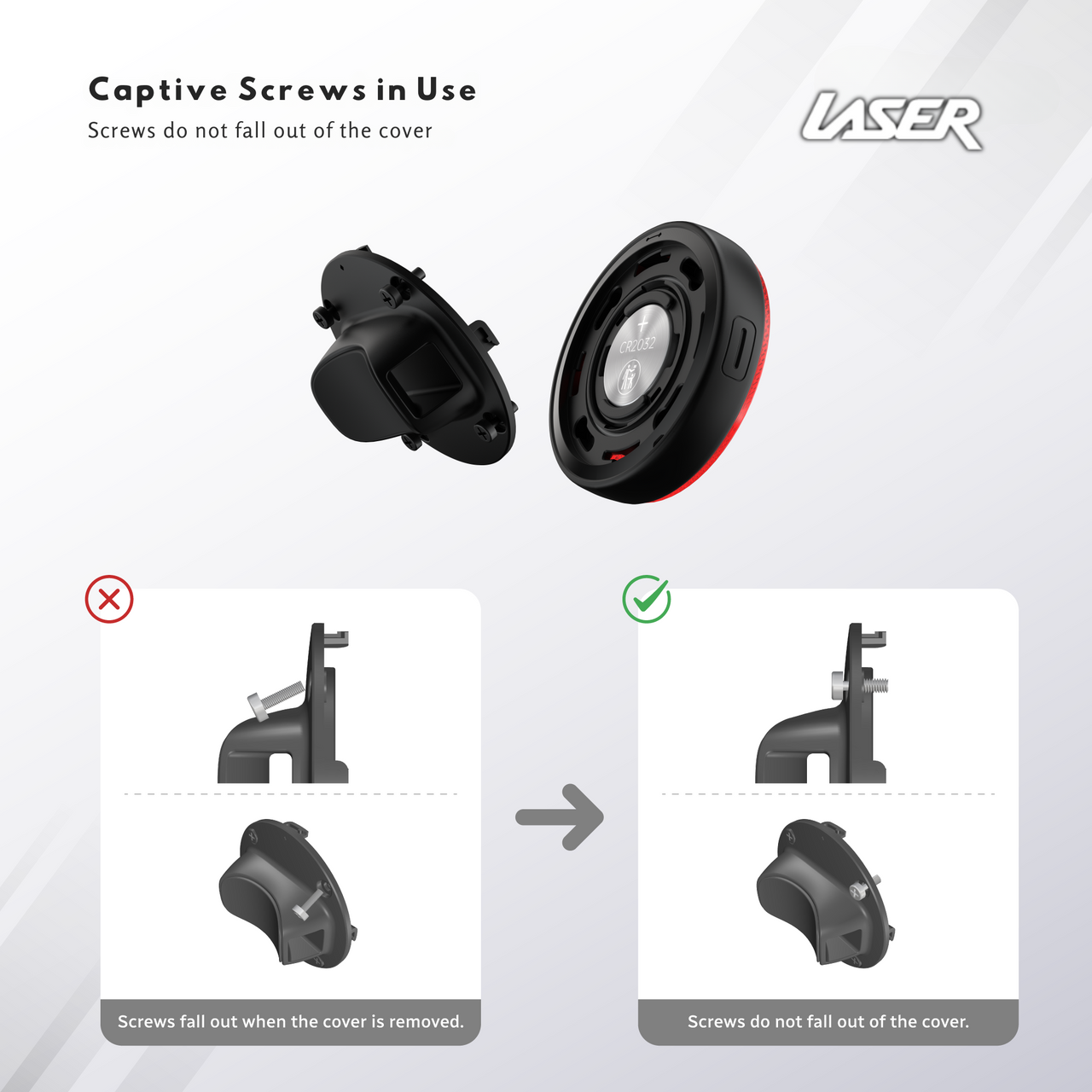 Laser Round Red Reflector Smart Tag