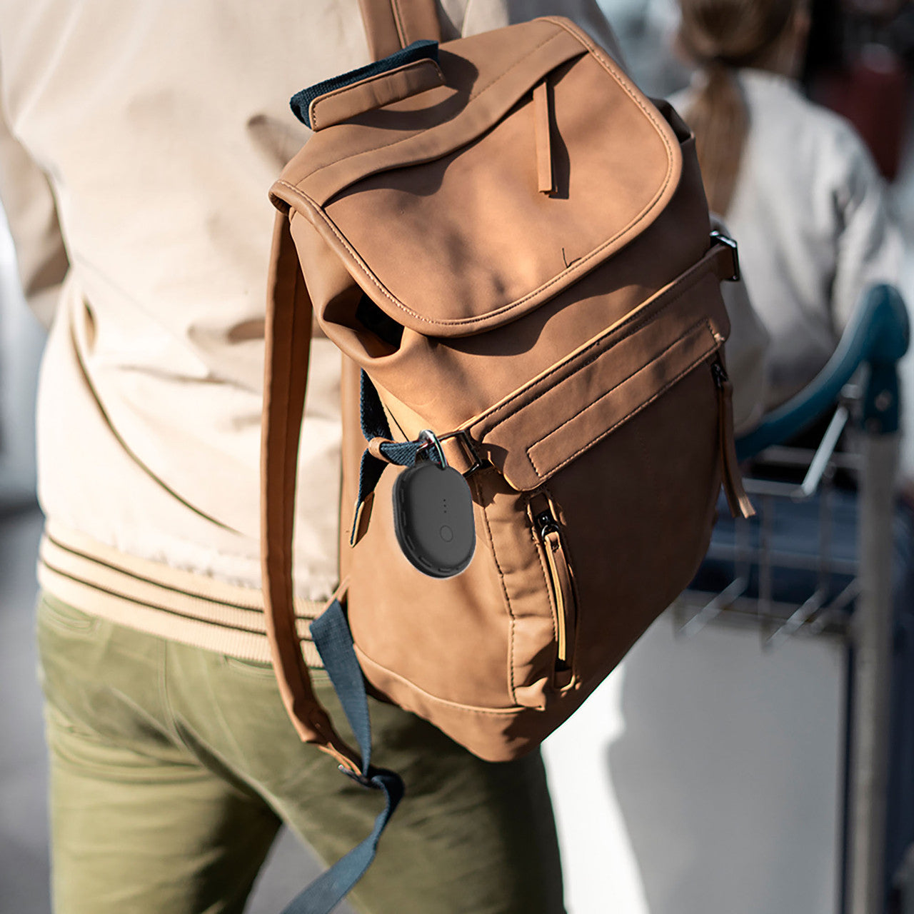 Laser Mini Smart Tag with Apple Find My Tracking Black