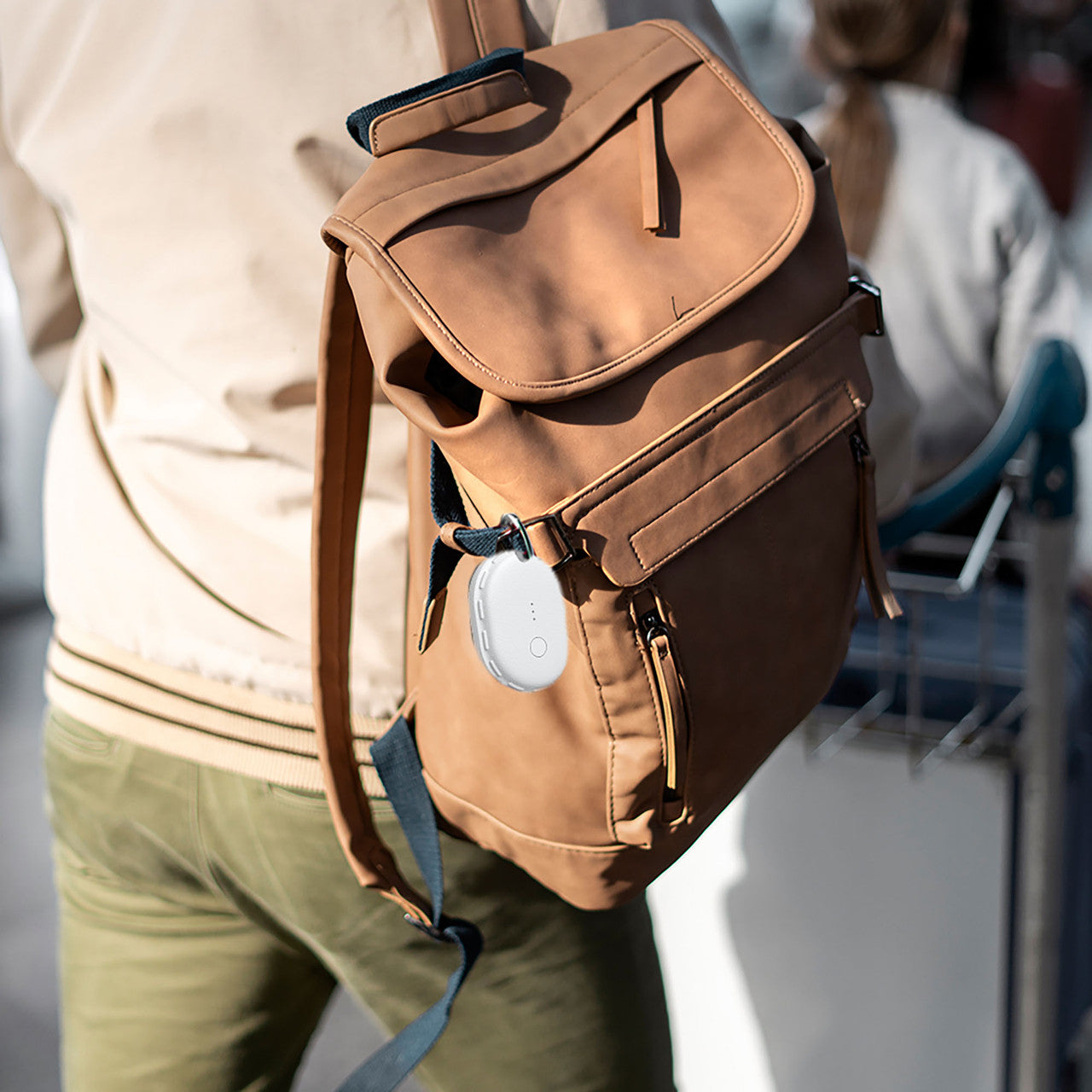 Laser Mini Smart Tag with Apple Find My Tracking White