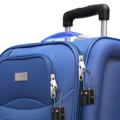 Laser TSA Lock Smart Tag with Rechargeable Battery Black