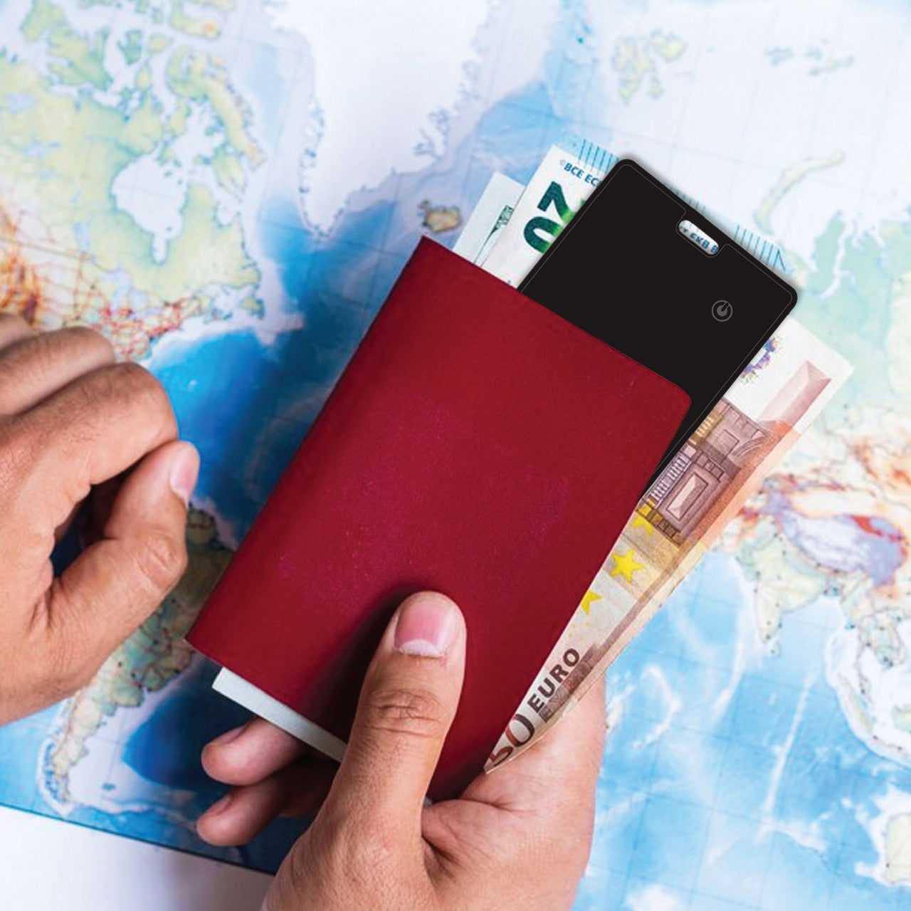 Laser Smart Card with Apple Find My & Wireless Charging