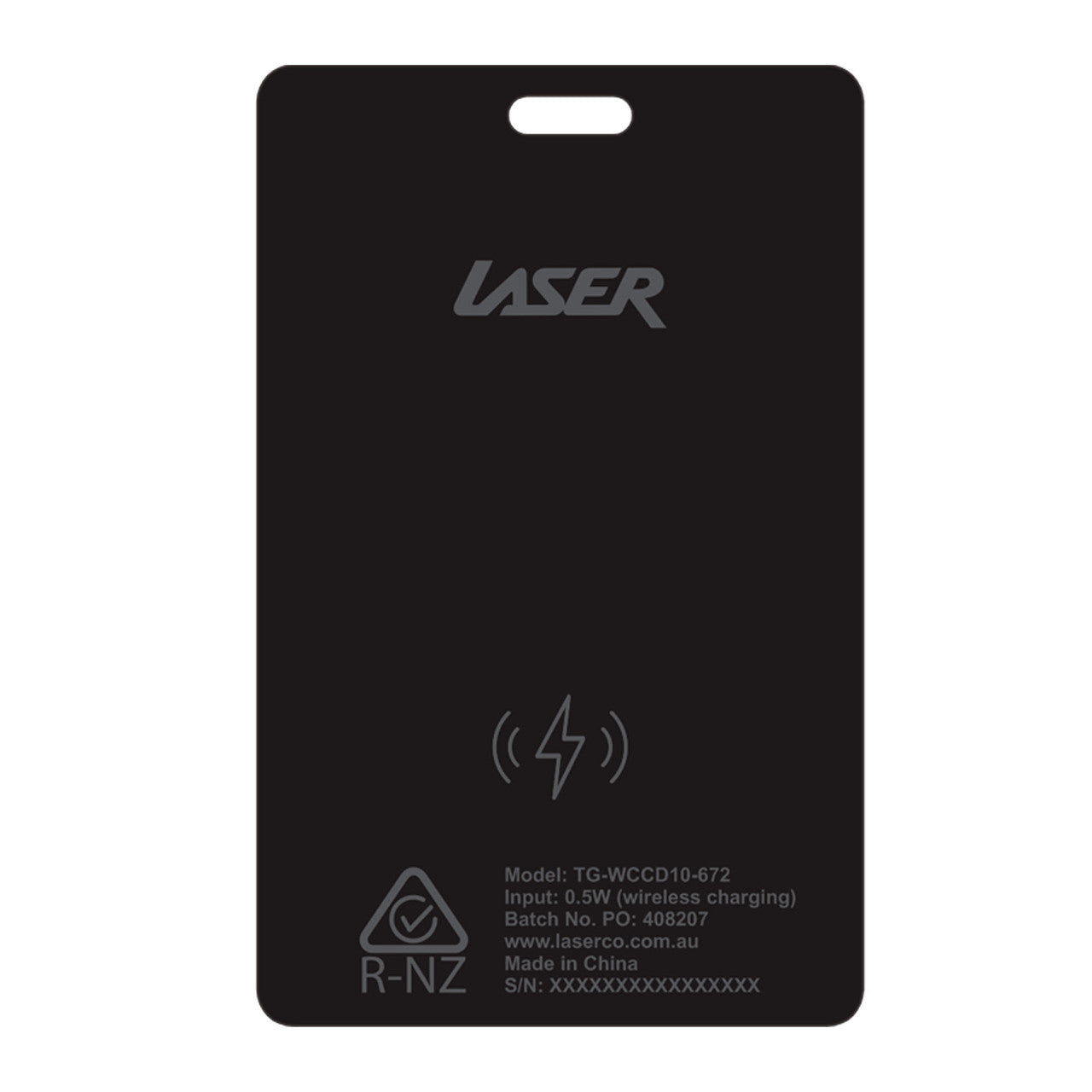 Laser Smart Card with Apple Find My & Wireless Charging