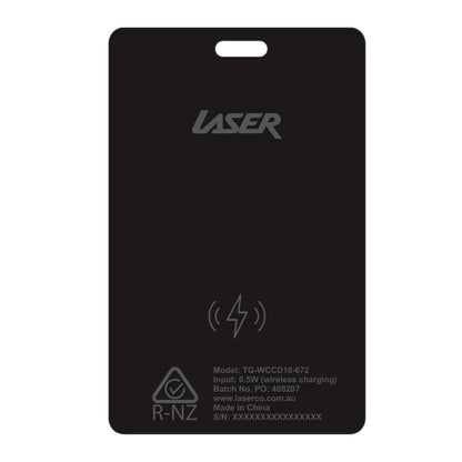 Laser Smart Card with Apple Find My & Wireless Charging