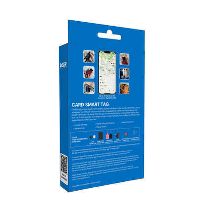 Laser Smart Card with Apple Find My & Wireless Charging