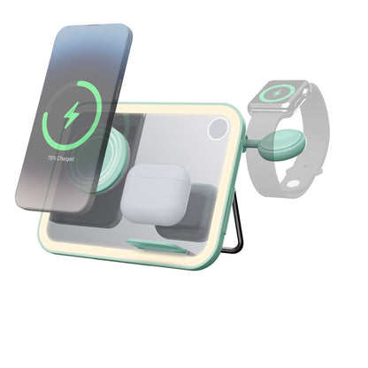 Makeup Mirror 3 in 1 Wireless Charger Qi2